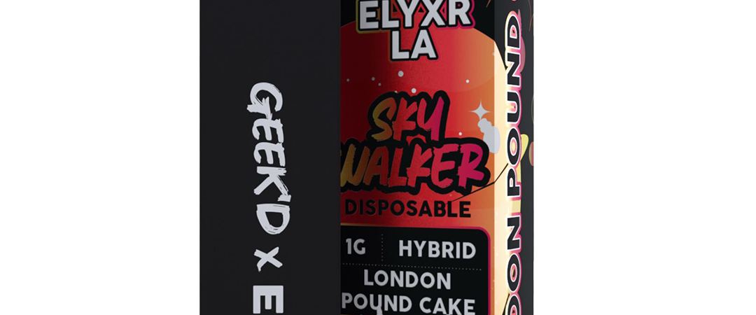GEEK’D X ELYXR LA,THCA+THCP 1-GRAM DISPOSABLE, LONDON POUND CAKE