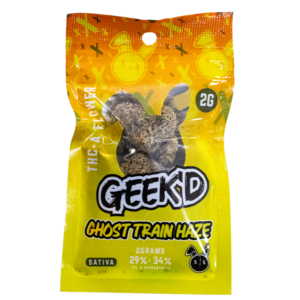 Geek’d THCA Flower Ghost Train Haze Sativa 2-Grams