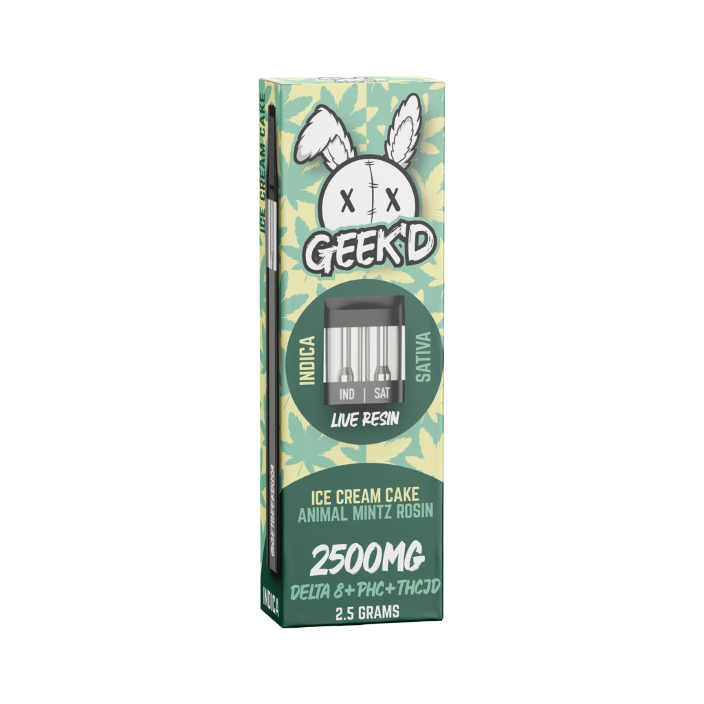 Geek’d Ice Cream Cake & Animal Mintz Rosin Switch Disposable