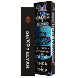 Geek’d x Elyxr LA | THCA+THCP 1-Gram Disposable | Skywalker OG Indica